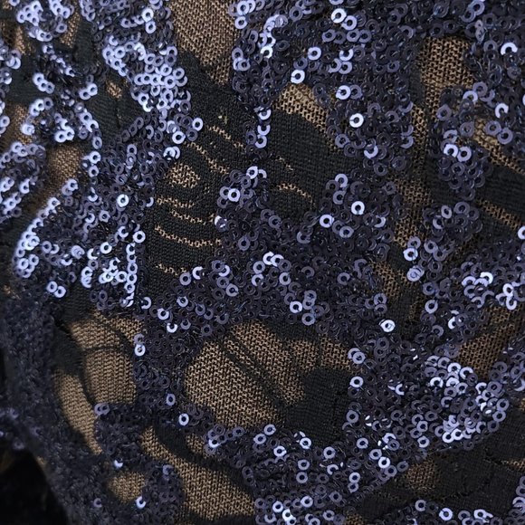 Lauren Ralph Lauren Blue Sequin Cocktail Dress - Picture 7 of 10